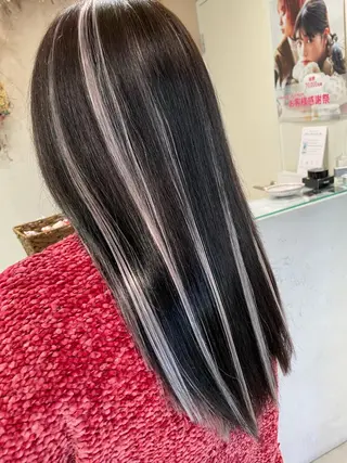 セミロング カラー ボブ/インナーカラー /眉毛/Miyuのヘアスタイル