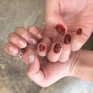 ミディアム カラー ヘアアレンジ 吉野 優子のマツエク・マツパデザイン