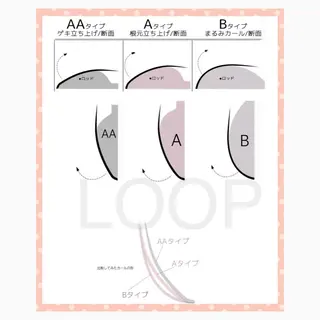 メンズ キッズ マツエク・マツパ eyelash salonLoopꨄのマツエク・マツパデザイン