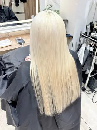 ロング カラー ブリーチカラー♡ エクステ♡しゅかのヘアスタイル