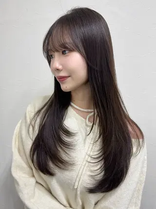 ロング レイヤー/韓国風 三好悠生のヘアスタイル