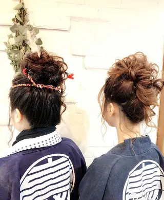 セミロング まつパ・ヘアセット ♡Chinami♡のマツエク・マツパデザイン