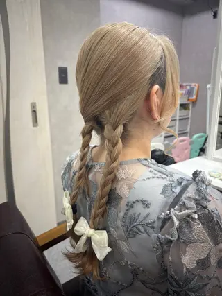ロング ヘアアレンジ 林 友美のヘアスタイル