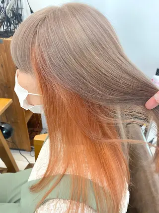 ロング little salt 渋谷店所属・akina＊ブリーチ ♡トレンドヘアのヘアスタイル