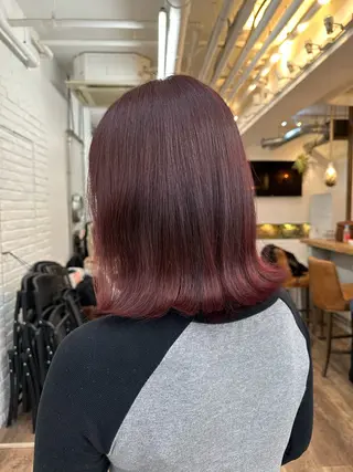ミディアム カラー Mauve 世田谷 きたじまのヘアスタイル