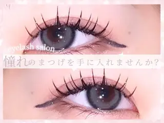 マツエク・マツパ eve🐰束間まつ毛 /透明感カラーのヘアスタイル