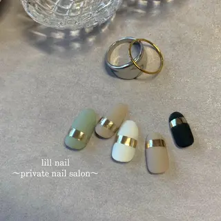 ミディアム pllia beautyのネイルデザイン