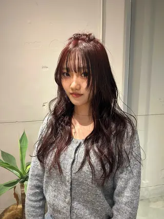 ロング カラー 🗽デザインカラー/ パーマ/MIRU🗽のヘアスタイル