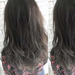 セミロング カラー ワタイショウタ 髪質改善✨眉毛サロンのヘアスタイル