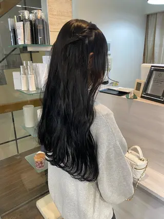 ロング カラー MIREI /韓国風 /大阪美容室のヘアスタイル
