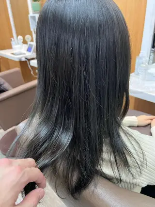セミロング カラー 透明感カラー ゆうだいのヘアスタイル