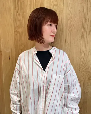 ショート カラー iet.所属・ウルフ/ボブ/耳ツボ ジュエリー◎ricoのヘアスタイル