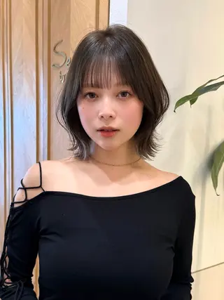 ミディアム カラー 新宿/髪質改善/ボブ 韓国レイヤー大重聖斗のヘアスタイル