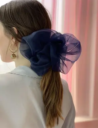 セミロング カラー ヘアアレンジ 韓国hair ·͜· watanabeのヘアスタイル