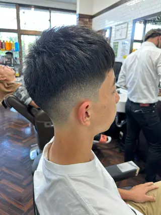 ショート メンズ B.B.Cams西原店所属・無料モデル募集中‼️ 安座間💈のヘアスタイル