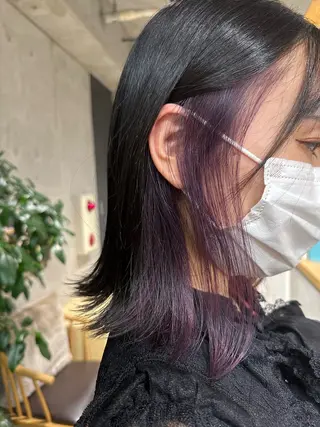 セミロング ︎🤎W color MIYU‎🤎のヘアスタイル