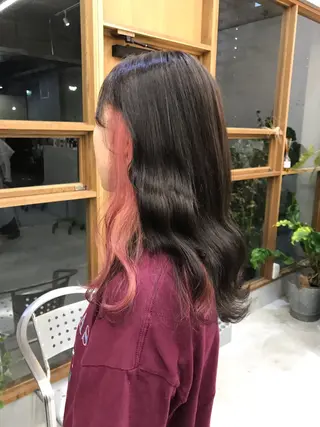 ロング カラー muku所属・レディースカット モデル/ayunaのヘアスタイル