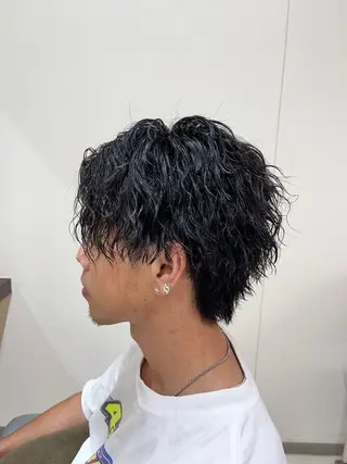 ショート パーマ メンズ AROH men's cut&men's perm 船橋店所属・🧊メンズ特化🧊 高木航希のヘアスタイル