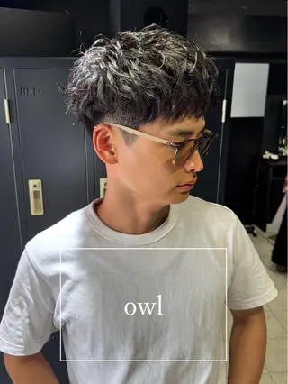 ショート ヘアアレンジ メンズ メンズ特化 美容師✨ アメ村 堀江颯瑛のヘアスタイル