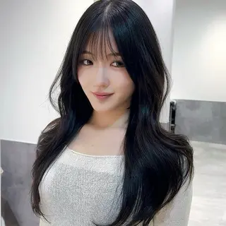 ロング GO TODAY 原宿Verno店所属・韓国風レイヤー/顔周 り×透明感/きょうのヘアスタイル