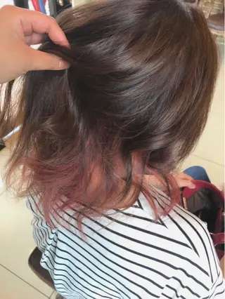 カラー カワサキ ヒナコのヘアスタイル