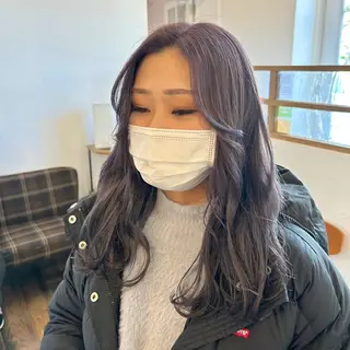 ロング カラー 伊藤ゆかり/髪質改善 /透明感カラーのヘアスタイル