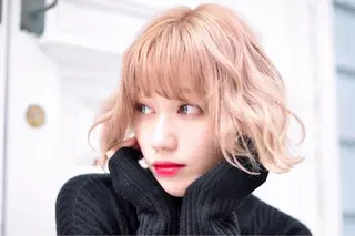 ミディアム カラー パーマ ヘアアレンジ メンズ キッズ ネイル マツエク・マツパ piece201所属・藤原 ちひろのヘアスタイル