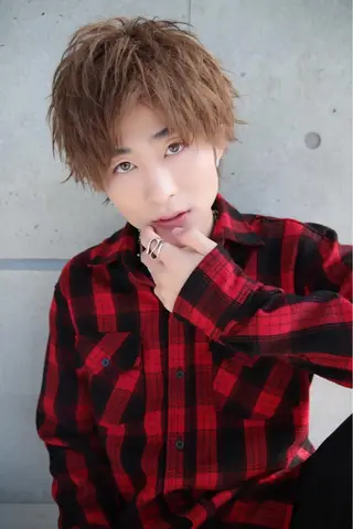 ミディアム カラー ヘアアレンジ ✨【公式】渋谷メンズ サロン BLUCK✨のヘアスタイル