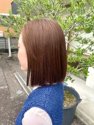 ミディアム 笹川 桃歌のヘアスタイル