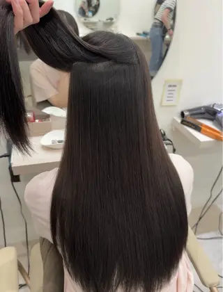 ロング 髪質改善×縮毛矯正 Core梅田　片山のヘアスタイル