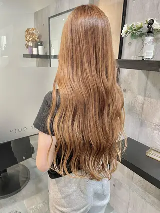 ロング カラー 👑髪質改善カラー 中垣斗希のヘアスタイル