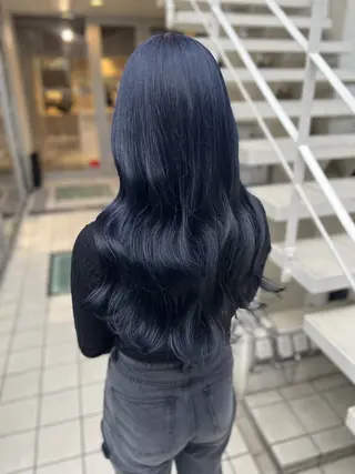 ロング カラー ハイトーンカラー/ 青髪/💙みずき💙のヘアスタイル