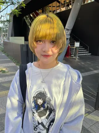 セミロング カラー ショートボブ /綾華のヘアスタイル