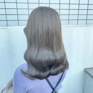セミロング カラー I'S.横浜所属・赤み消しカラー 🍀JUNKIのヘアスタイル