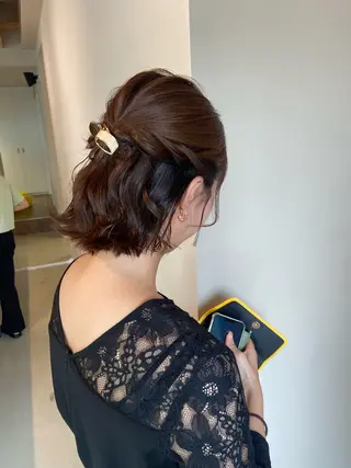 ミディアム ヘアアレンジ haruki所属・. nozomiのヘアスタイル