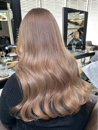 ロング カラー ブリーチ✨ハイライト 透明感カラー/アヤノのヘアスタイル