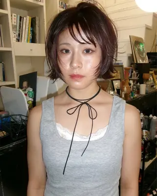 ミディアム カラー 早川 豪のヘアスタイル