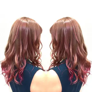 セミロング カラー ヘアアレンジ 髪質改善特化サロン ICONIQ天神店のヘアスタイル