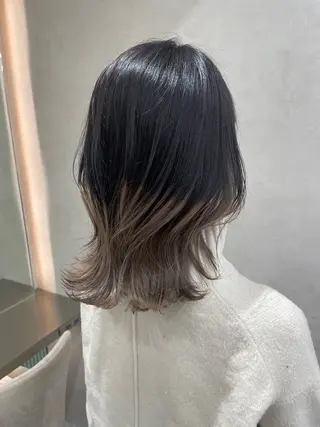 ミディアム カラー 韓国ヘア/レイヤー Londエレンのヘアスタイル