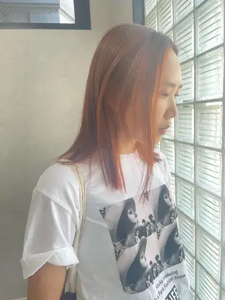 セミロング 梅田韓国ヘア kiara🩷彡のヘアスタイル