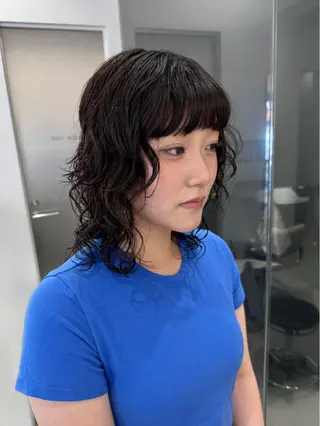 ミディアム パーマ Lyuck所属・艶カラー ⋆✦ HIROMIのヘアスタイル