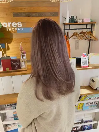 ロング カラー かわさき ともやのヘアスタイル