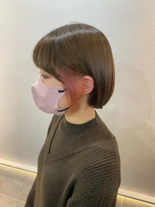 カラー Rinka/梅田/ 透け感カラー🤎のヘアスタイル