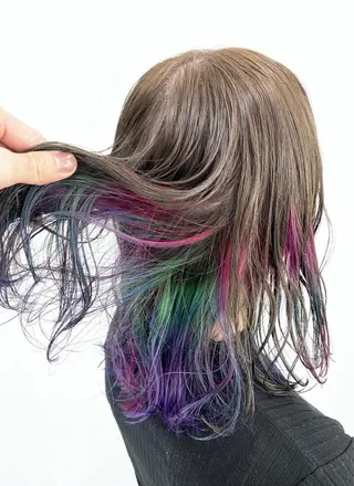 セミロング カラー 大橋 拓巳のヘアスタイル