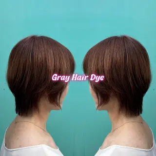 ショート カラー 透明感/暖色カラー/ ヘアアレンジ/Meiのヘアスタイル