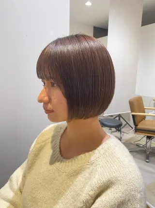 ショート カラー クロスパーマ🥇韓国 ヘア🇰🇷濵田航希のヘアスタイル