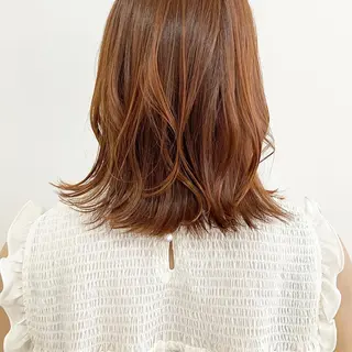 ミディアム カラー お洒落パーマ/ 艶カラー/michiのヘアスタイル