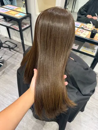 セミロング カラー 上田 紗也のヘアスタイル