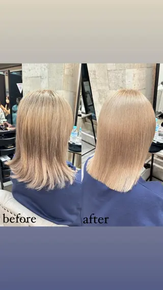 ミディアム ✨️縮毛矯正✨️ 髪質改善✨️カノンのヘアスタイル