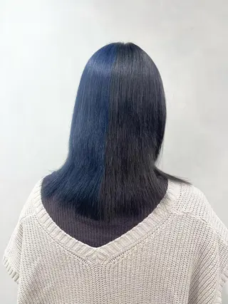 セミロング カラー 🦋レイヤーカット ミドリカワ🦋のヘアスタイル